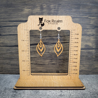 Flame Dangle Earrings – Birch Wood Fiery Boho Jewelry