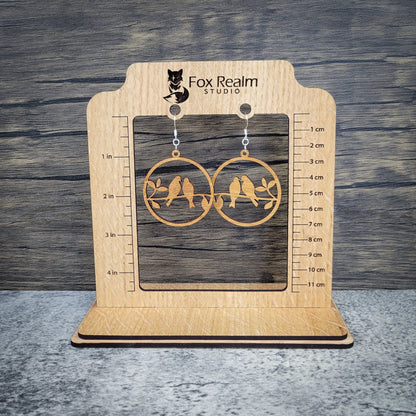 Love Bird Dangle Earrings – Birch Wood Romantic Jewelry